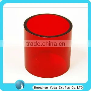 Beautiful Red Plexiglass Round Tube, Large Diameter Acrylic Tube, Supermarket Show Candy Plastic Tube thumbnail-1