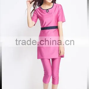 China Factory Wholesale 3 Colors Muslim Lady Sexy Full Cover Swimsuit Stock thumbnail-5