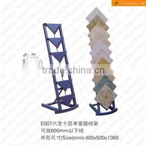 E007 Wall and Floor Tile Display Rack High Quality Metal Display Rack thumbnail-1