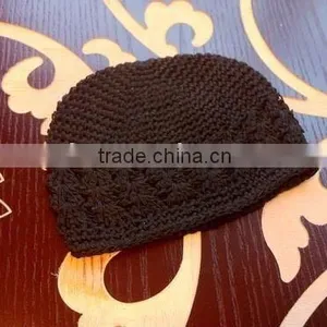 Black Infant Newsboy Baby Beanie Kufi Hats thumbnail-1