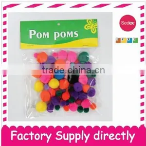 New Cheap Mixed Colorful Kids Raw Material for DIY Crafts-Pom Pom thumbnail-1
