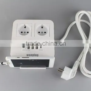 Competitive Price Top Sale 2 Germany Outlets With 4 Type A Usb Port and 1 Type C Usb Port thumbnail-3