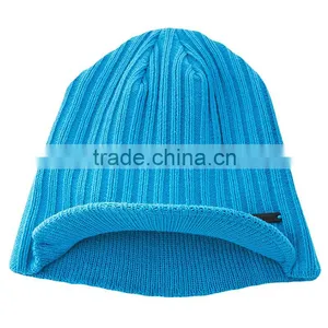 Fashion Custom Knitting Cap Womens Winter, Woman Winter Cap With Visor thumbnail-1