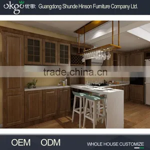 Living Room Furniture Classic PVC Membrane Kitchen Cabinet thumbnail-6