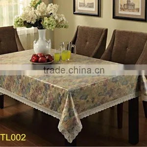 Waterproof PVC Table Cloth/PVC Polyester Table Cloth thumbnail-1