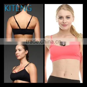 Kiteng High Quality Front Arched Straps Yoga Sports Bra With Wicking Fabric and Padding Office In United States Small Minimum thumbnail-1