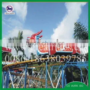 Christmas Kids Rides Mini Roller Coaster Dragon Track Train for Sale thumbnail-1