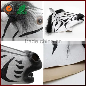 Anti-dust Latex Wild Animal Zebra Face Party Mask Children Size thumbnail-4