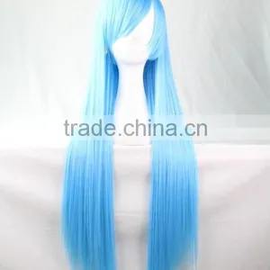 Beautiful Wig Cosplay Blue Wig Sweety Girl Long Hair Wigs Wholesale thumbnail-5
