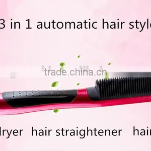 Mutil Ceramic Negative Iron Electric Hair Straightener And Curling Brush thumbnail-4