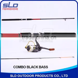 Middle Heavy Bass Spin Fishing Rod and Fishing Reel Combo in Carrying Bag thumbnail-1