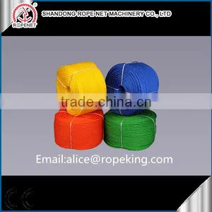 3 Strands Twisted Plastic PP Rope Making Machine For Sale / M :0086 15163879588 Email:alice@ropeking.com thumbnail-1