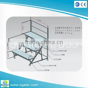 Folding Choral Risers, Portable Choral Riser Stage for Sale, Mobile Choral Risers thumbnail-1