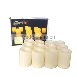 Personalized Handmade Color Painted Decorative Flameless Votive Candles thumbnail-1