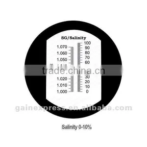 Salinity Refractometer With Built-in LED Light Aquarium 0~10% ATC thumbnail-4