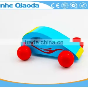 Green Color Wood Toys Racing Car Toy for Kids,Education City Games Wooden Car Model Toy thumbnail-5