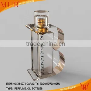Collecting Perfume Bottle Crystal Perfume Bottle/B Shape Perfume Bottle/creative Shape Bottle thumbnail-1