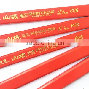 Red Color Black Lead Wooden Carpenter Pencils thumbnail-4