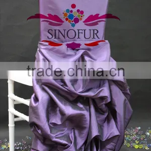 Ruched Wedding Banquet Chair Cover thumbnail-1