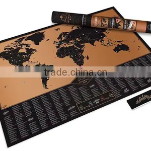 CT-748 New Travel Gift of World Map for Creative Poster Present Black Map thumbnail-2