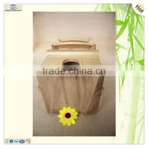 Paper Bird House Three Layer Wood Chinese Tower thumbnail-5
