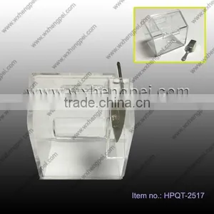 Cleverish Portable Cute Transparent Chimney House Plastic Storage Jewelry Wedding Box Kit thumbnail-1