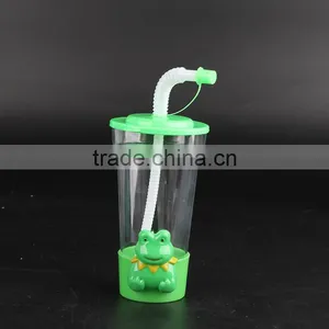 450ml Novelty Cartoon Toys Decorative Plastic Straw Cups for Kids thumbnail-2
