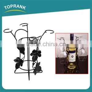 Luxury Metal Wine Rack Antique Decorative Metal Iron Wine Bottle Holder thumbnail-1