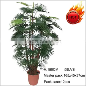 Hot Sale 5ft High Artificial Mini Fan Palm Tree thumbnail-1