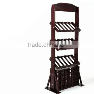 Vertical Wooden Wine Display Racks &Whisky Frame thumbnail-2
