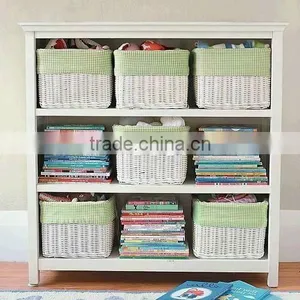 Factory Directly Mini Wicker Basket Drawers Made From Half Willow thumbnail-3