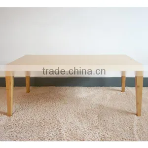 Living Room Elegant Nice Modern Square Bamboo Coffee Table thumbnail-1