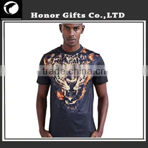 Fashionable Short Sleeves Cotton High Quality Custom Printed T Shirt thumbnail-2