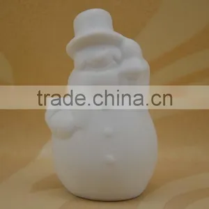 High White Ceramic Salt and Pepper Shaker With Christmas Decoation Porcelain thumbnail-2