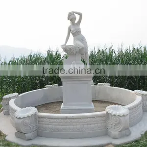 Popular Design White Large Marble Fountains for Sale thumbnail-1