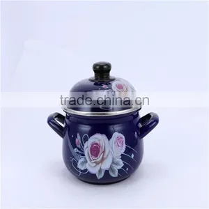 Double Handles Stockpot Enamel Cassrole / Cookware With Lid thumbnail-2