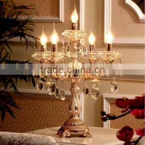 ZG108 Momoda Luxury Crystal Antique Neoclassic Home Decoration Bedroom Living Room Table Lamp Royal Lighting thumbnail-1