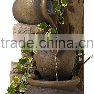 Four Rustic Jugs Cascading Water Fountain thumbnail-1