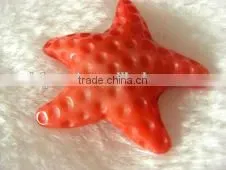 Wholesale 25-30mm Large Orange Starfish Shape Coral Best Friend Forever Pendant thumbnail-1