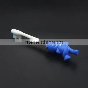Cartoon Rubber Handle Small Head Soft Nylon Bristle Kid Toothbrush thumbnail-6