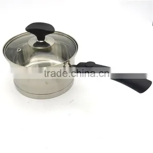 Stainless Steel Nonstick Milk Cook Pot With Long Handle thumbnail-1