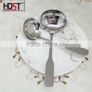 Stainless Steel Round Serving Spoon;big Spoon; Large Soup Spoon for Family thumbnail-1