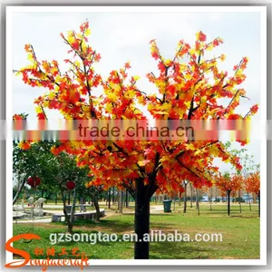 Artificial Red Leaves Maple Tree for Decoration Indoor Artificial Trees thumbnail-2