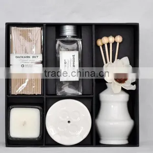 Aroma Incense Stick/Scented Candle Fragrance Reed Diffuser Set/Incense Ceramic Holder thumbnail-1