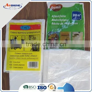 Paint Plastic Drop Cloth Used for Family thumbnail-1