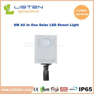8W/12W Integrated Solar LED Street Light CE RoHS IP65 Approved thumbnail-2