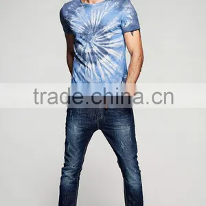Men Tie Dye T-shirt ,cotton T-shirt, Summer Shirt,customized thumbnail-5