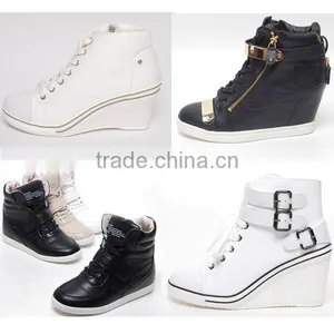 2014 S/s Women Hidden Wedge Heel Fashion Sneakers thumbnail-1