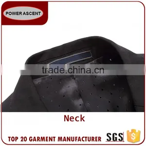 China Supplier Men Slim Fit Classic 2-Button Black Formal Coat Pant Suit thumbnail-2