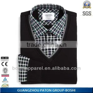 Latest Slim Fit Long Sleeve Plaid Shirts For Men Pictures Of Available Colors thumbnail-2